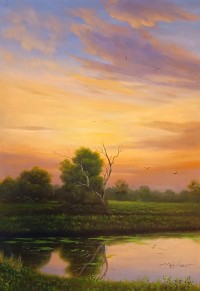 Aqiq Ahsan, 24 x 36 Inch, Oil on Canvas,  Landscape Painting, AC-AQA-003